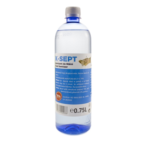 K-SEPT - Soluţie igienizantă pentru mâini - 750 ml KST038