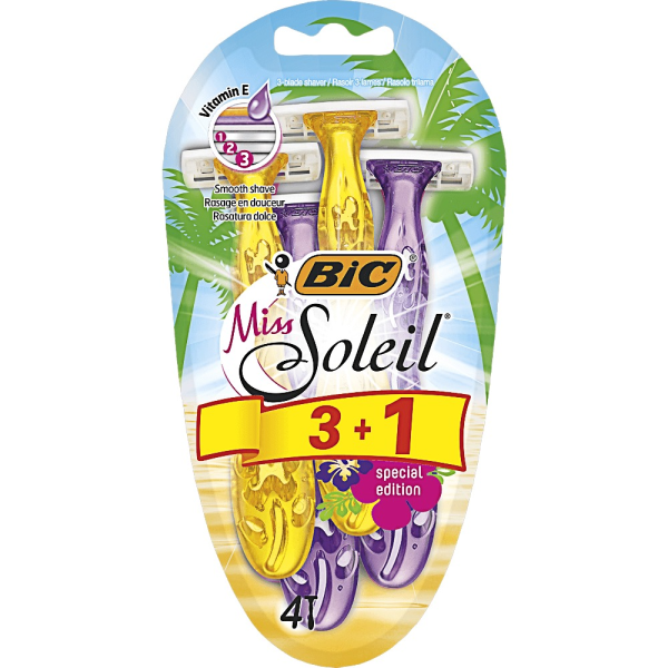 Bic Aparat De Ras Pentru Femei Miss Soleil 3+1 Bucati 12514604