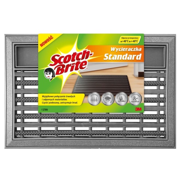 Scotch-Brite Covoras De Intrare Gratar Standard 60x40 cm Gri / Negru 31507582