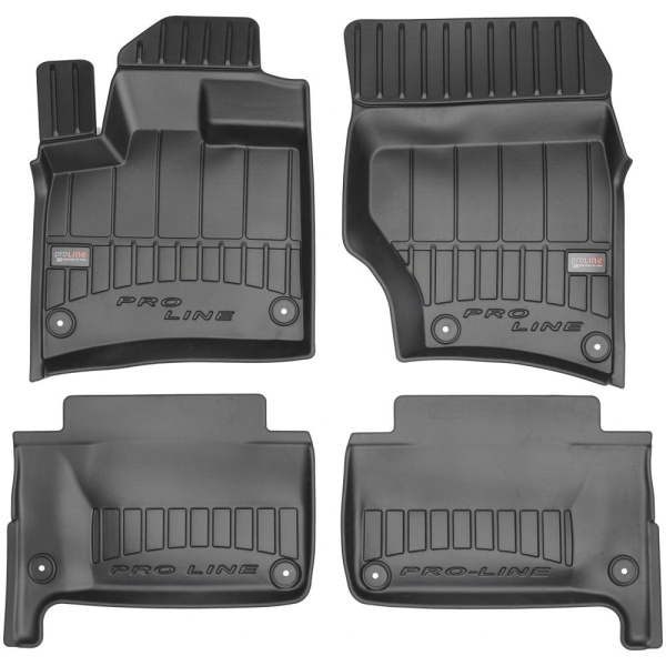 Set Covorase Auto Cauciuc Negro Audi Q7 4L 2006-2015 Pro Line Tip Tavita 3D 3D407442