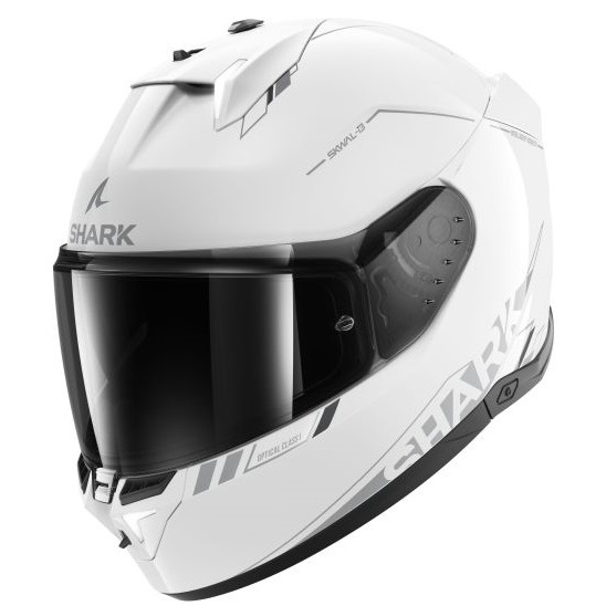 Casca Moto Shark Skwal i3 Blank SP Alb Lucios Marimea L HE0810E-WSA-L