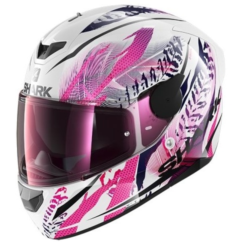 Casca Moto Shark D-Skwal 2 Shigan Alb / Roz Marimea XS HE4038E-WKV-XS