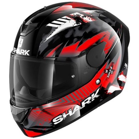 Casca Moto Shark D-Skwal 2 Penxa Negru / Gri / Rosu Marimea S HE4054E-KRA-S