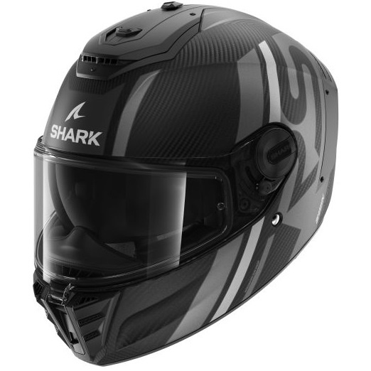 Casca Moto Shark Sparton RS Carbon Shawn Mat Negru / Gri / Carbon Marimea L HE8156E-DSA-L