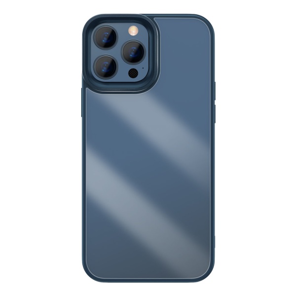 Husă Pentru Telefon Baseus Crystal Pentru IPhone 13 Pro Cu Cadru TPU Albastru (ARJT000703)  6932172601492