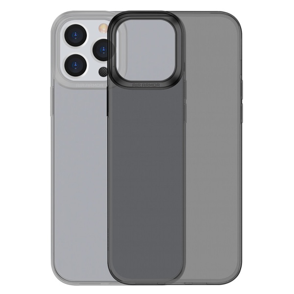 Husă Cu Gel Transparent Baseus Simple Series Case Pentru IPhone 13 Pro Neagră (ARAJ000401) 