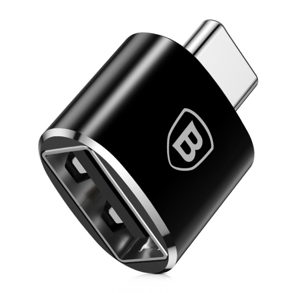 Convertor Baseus Adaptor USB La USB Tip C Conector OTG Negru (CATOTG-01) 