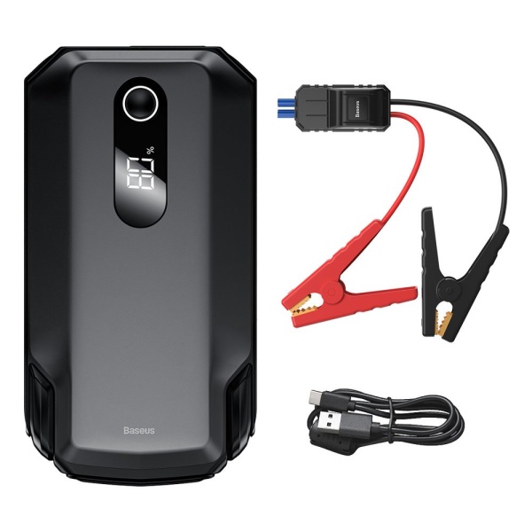 Powerbank Baseus Power Starter Jump Starter Booster 20000mAh 12V (2000A / 1000A) + Cleme Crocodil Negru (CGNL020001) 