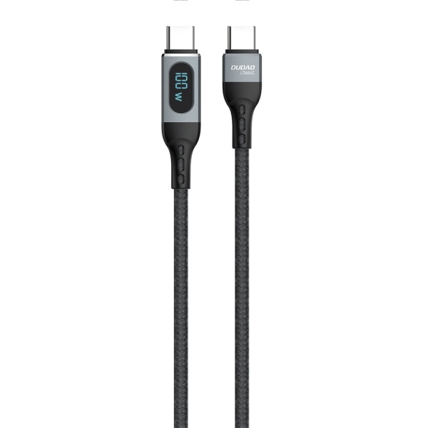 Cablu Dudao USB Tip C - USB Tip C încărcare Rapidă PD 100W 1m Negru (L7MAXC) 