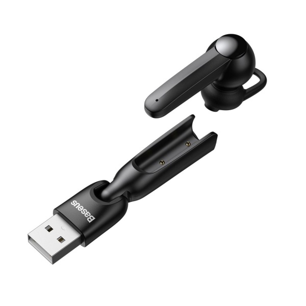 Căști Căști Wireless Bluetooth 5.0 Baseus A05 + Stație De Andocare USB Neagră (NGA05-01) 