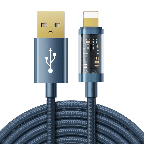Cablu USB Joyroom - Lightning Pentru Incarcare / Transmitere Date 2,4A 20W 2m Albastru (S-UL012A20)  S-UL012A20-BLUE
