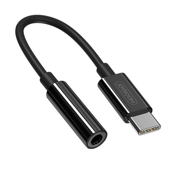 Adaptor Pentru Căști Joyroom Mini Mufă De 3,5 Mm (femă) - USB Tip C (mascul) Alb (SH-C1) 