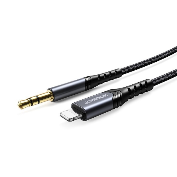 Cablu Audio Stereo Joyroom AUX Mini Mufă 3,5 Mm - Lightning Pentru IPhone IPad 2 M Negru (SY-A02) 