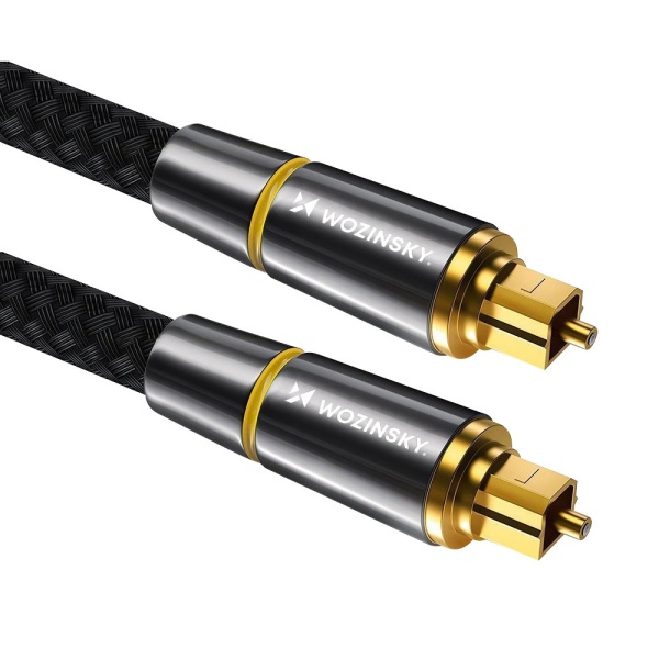 Cablu Fibră Audio Optică Digitală Wozinsky Toslink SPDIF 2m Negru (WOPT-20) 