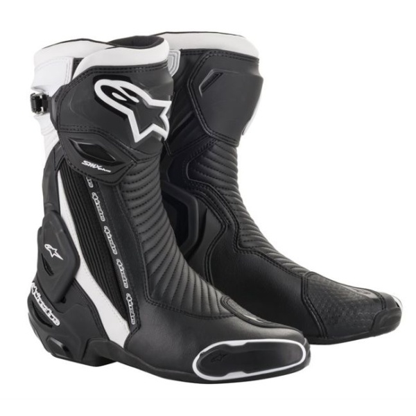 Cizme Piele Moto Alpinestars Smx Plus V2 Negru / Alb Marimea 42 2221019/12/42