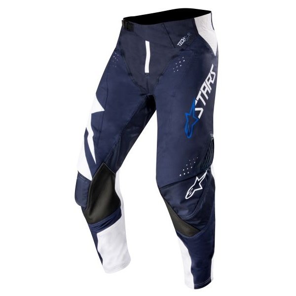 Pantaloni Moto Alpinestars Mx Racer Techstar Factory Alb / Albastru Marimea 28 3721019/270/28