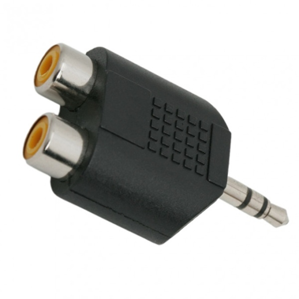 Adaptoare Y Rca/ Jack 2 x Soclu Rca 3,5 Fisa St Jack 05098