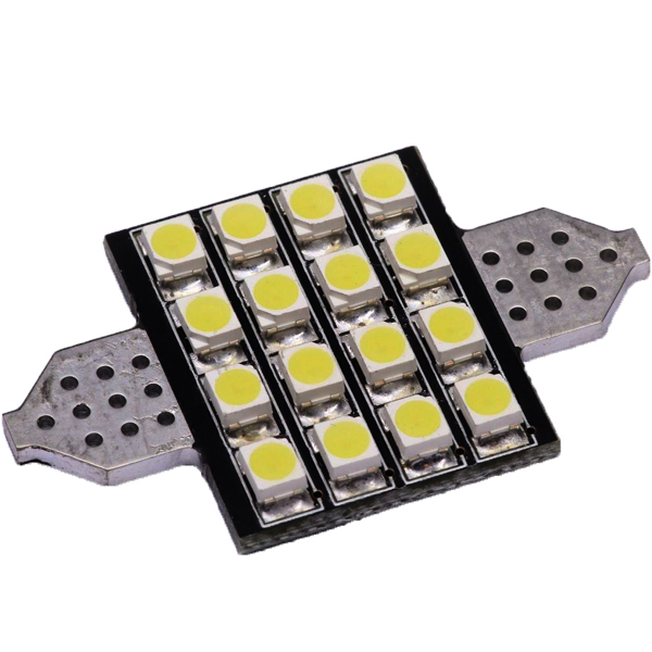 Led Sofit 16 SMD 36MM Albastru