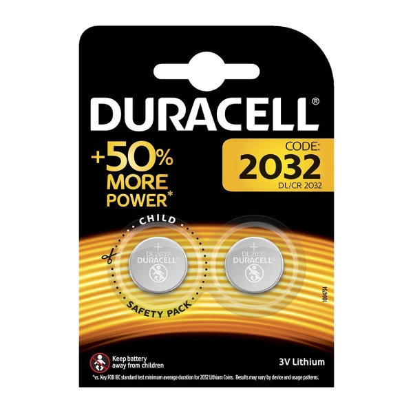 Baterii Duracell Specializate Lithiu, DL/CR2032, 2 buc cod 50004349 PNI-50004349