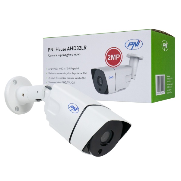 Camera supraveghere video PNI House AHD32LR, 2MP, 1080P, de exterior IP66, 36 LED IR PNI-AHD32LR