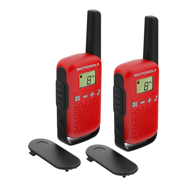 Statie radio PMR portabila Motorola TALKABOUT T42 RED set cu 2 buc PNI-MTAT42R