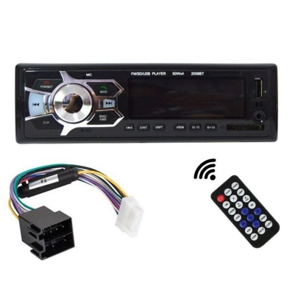 Radio Cu MP3 Player Si Bluetooth, Soundvox 2058BT Pentru Masina, RMS 50x4 W, Cu Telecomanda, USB, Aux, Negru 43501691