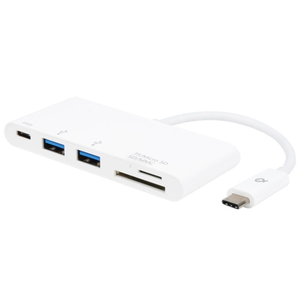 Poss Adaptor Tip C La 2 USB, USB 3.0, USB tip C, Card Reader 2 In 1 PSMCC01-18