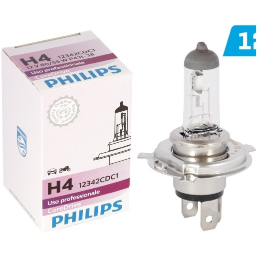 Bec Philips H4 12v 60/50w Core Drive, 1 Buc.   PH-00029