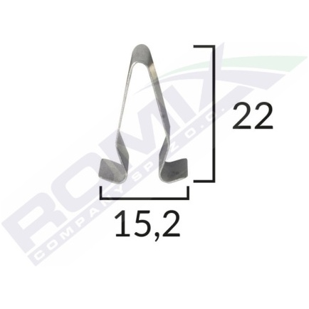 Clema Metalica Montaj Pentru Grup Vag 15.2x22mm Set 10 Buc  Romix C30482-RMX