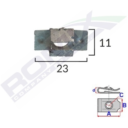Clema Capac Motor Pentru Peugeot Set 5 Buc  Romix C30719-RMX