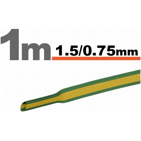 Tub termocontractibilGalben/Verde • 1,5 / 0,75 mm 11019X