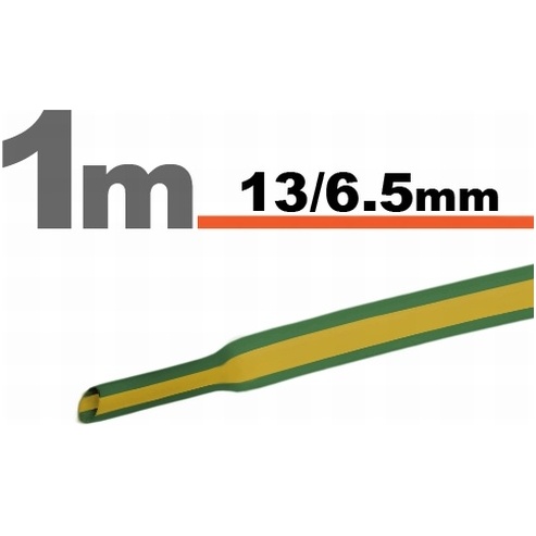 Tub termocontractibilGalben-verde • 13 / 6,5 mm 11024X