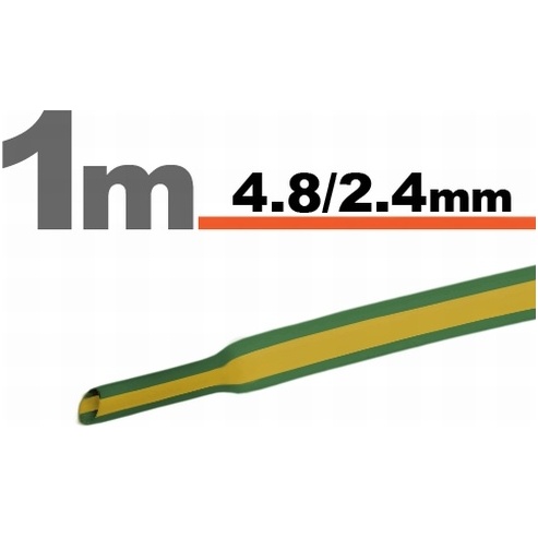 Tub termocontractibilGalben-verde • 4,8 / 2,4 mm 11025X