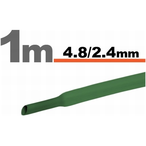 Tub Termocontractibil Verde • 4,8 / 2,4 mm 11025Z