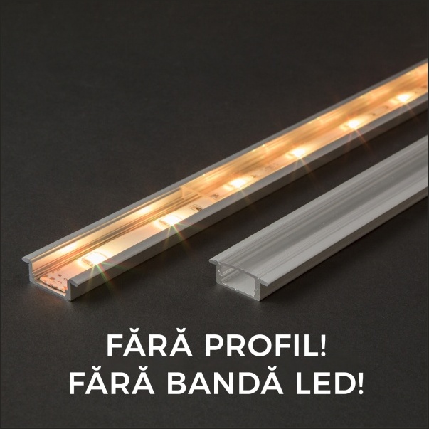 Ecran transparent pt. profil aluminiu LED - 2000 mm 41011T2