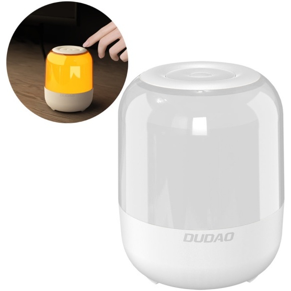 Dudao Difuzor Wireless Bluetooth 5.0 RGB 5W 1200mAh Alb (Y11S-alb)  Y11S-WHITE