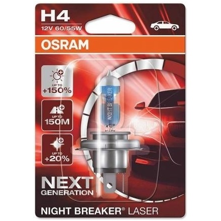 Bec Auto Halogen Osram Night Breaker Laser H4 12V 60/55W 64193NL-01B60