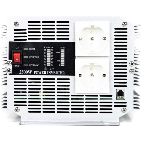 Invertor de tensiune President 2500W 12V-230V, sinusoida modificata, port USB, telecomanda inclusa PNI-ACMA836