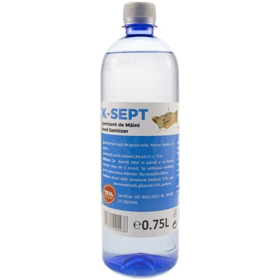 K-SEPT - Soluţie igienizantă pentru mâini - 750 ml KST038