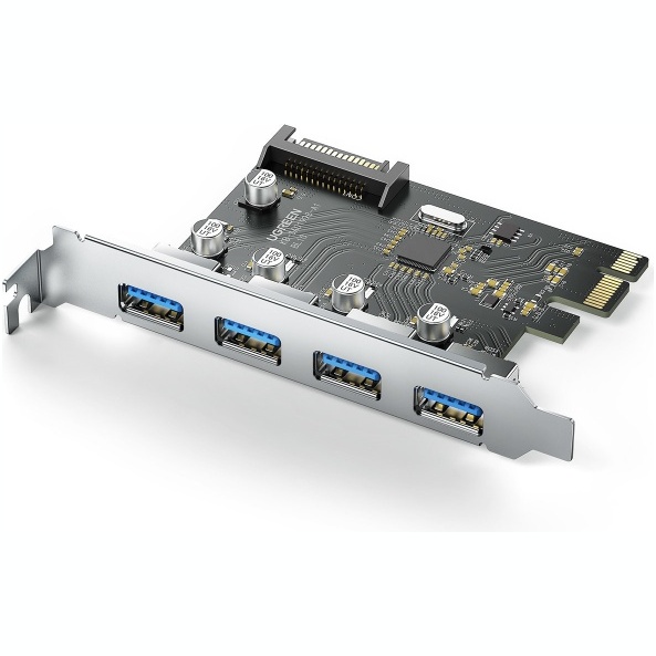 Adaptor Card De Expansiune Ugreen PCIe La 4x USB-A 5Gb/s Negru (CM468)  30716-UGREEN