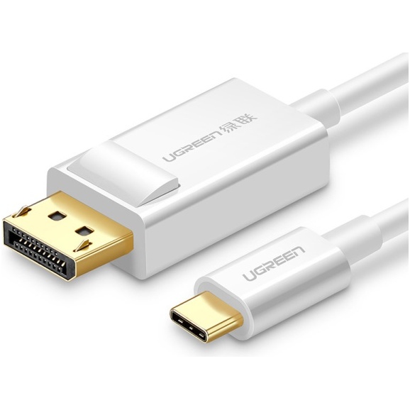 Cablu Adaptor Unidirecțional USB Tip C La Display Port 4K 1,5 M Alb (MM139) Ugreen  40420-UGREEN