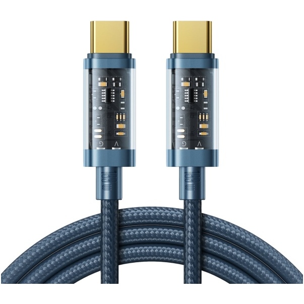 Cablu Joyroom USB Type-C - USB Type-C 100W 1.2m Negru (S-CC100A12)  S-CC100A12-BLUE