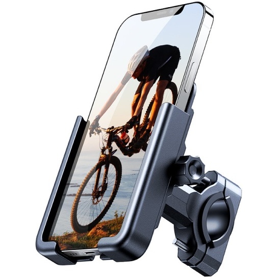 Suport Metalic Pentru Telefon Pentru Biciclete Wozinsky, Scutere Negru (WBHBK3) 