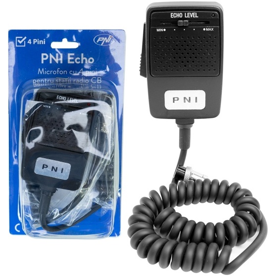 Microfon cu ecou PNI Echo 4 pini pentru statie radio CB ECHO4