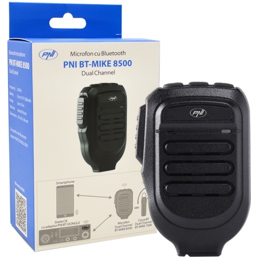 Microfon cu Bluetooth PNI BT-MIKE 8500 dual channel compatibil cu PNI BT-DONGLE 8001 si orice telefon mobil cu BT PNI-BT8500