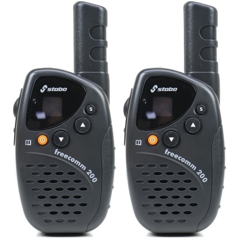 Statie radio PMR portabila Stabo Freecomm 200 0.5W 8CH 550mAh set cu 2 bucati PNI-FC-200
