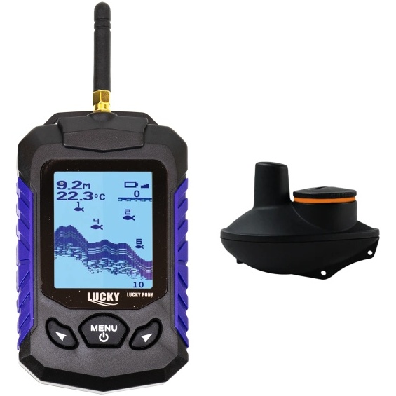 Sonar pescuit PNI Fish Seeker US530, wireless, ecran LCD 2.8 inch, profunzime 45m, alarma prezenta peste, unghi detectie 90 grade PNI-US530-S